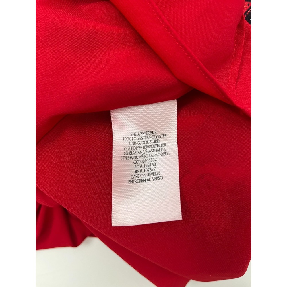 Alice & Olivia Elvira Smocked Mock Neck Mini Dress Sz 2 - Picture 14 of 16